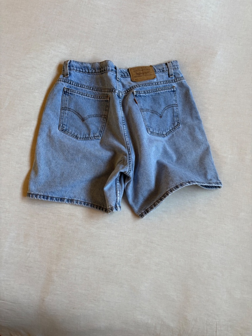 Vintage Orange Tab Levi's Jean Shorts 90s Mom Jean Shorts